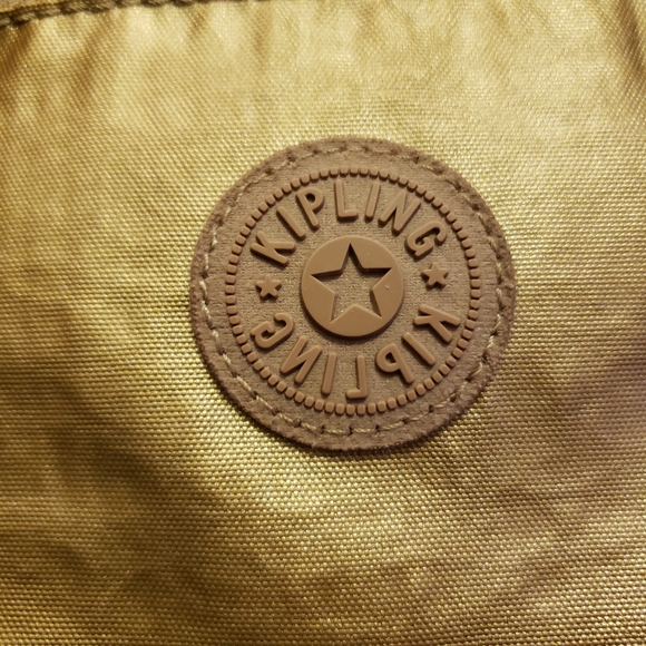 KIPLING Gold Crossbody Multi Zip Bag - Picture 3 of 11